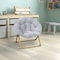 Flash Furniture Kids GraySoft Gold Faux Fur Saucer Chair FV-FMC-030-GY-SGD-GG - alternate 1